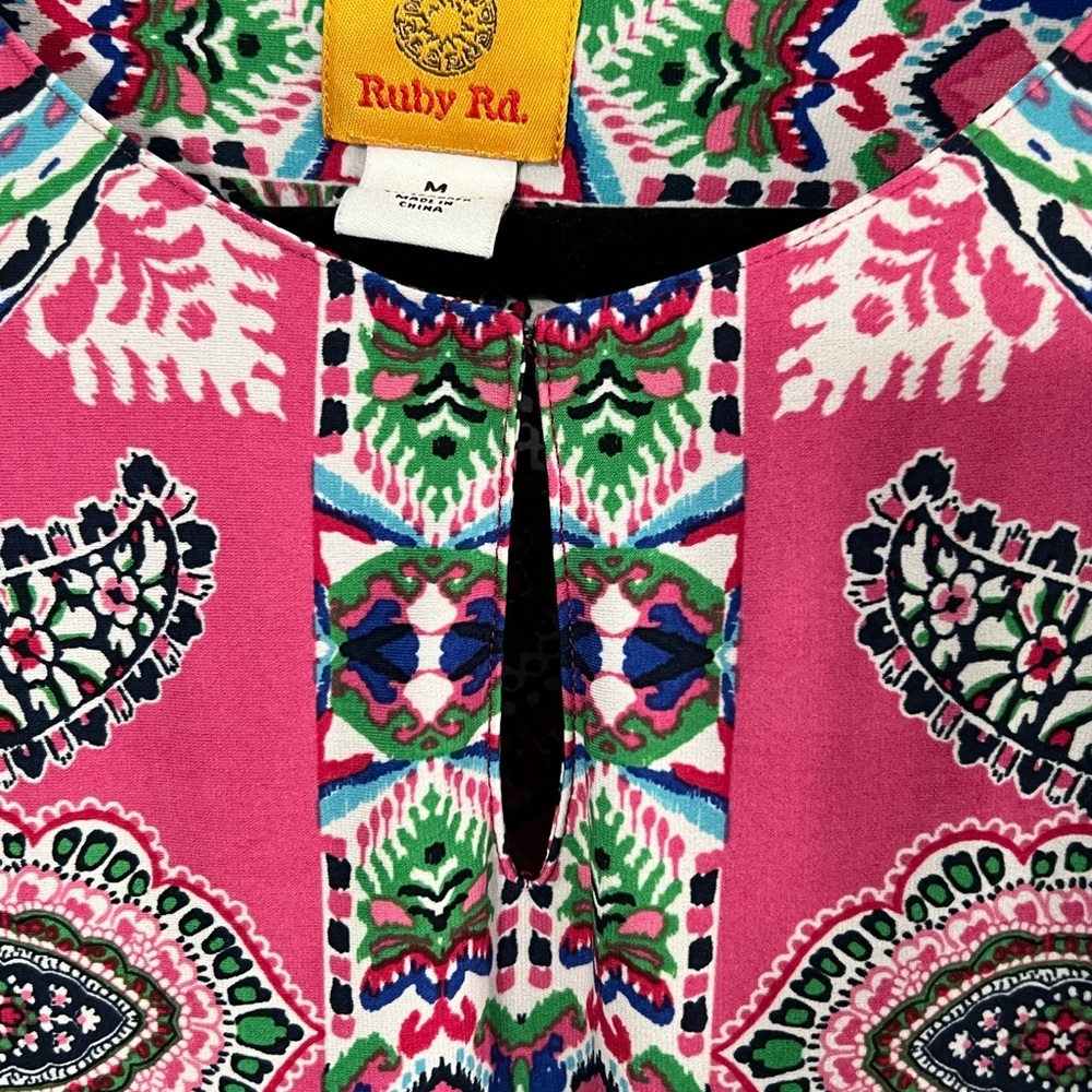 Ruby Rd. Straight Colorful Pasily Dress Size Medium - Picture 5 of 6